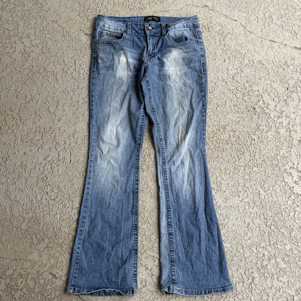 Vintage L.e.i. Jeans Womens Size 28'' Jeans Low Rise Bootcut Denim Y2K 2000s - Picture 3 of 7